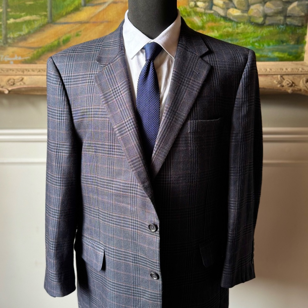 Jos. A. Bank Gray Plaid Men's Blazer